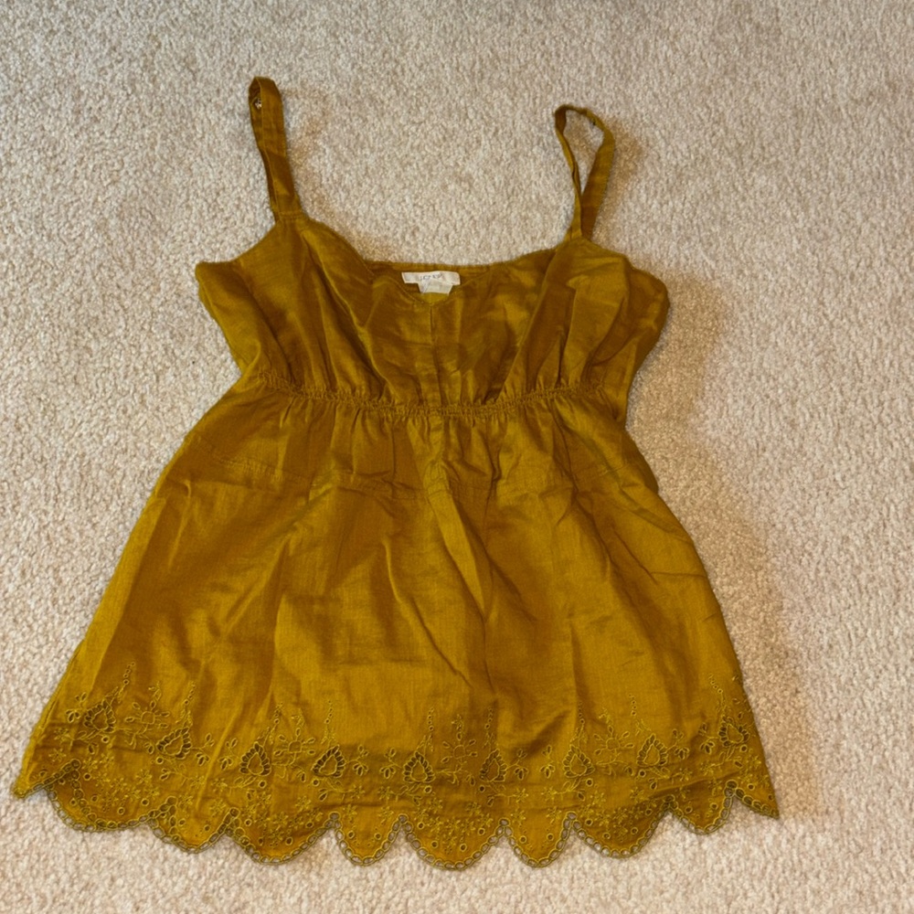 J.Crew Tank with Eyelet Detail